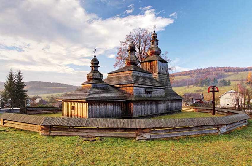 Slovakia - Wooden church in Bodruzal