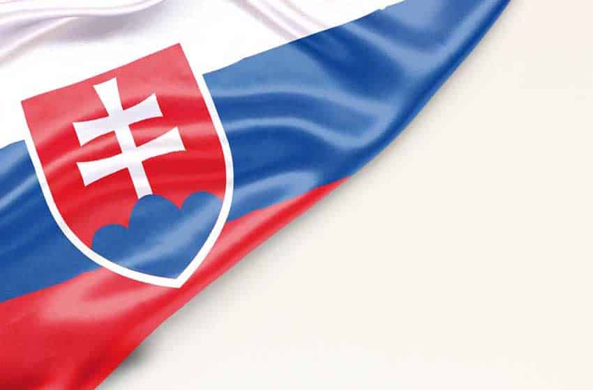 Slovak flag with a place for text