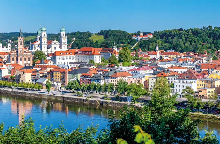 Germania-Baviera-Passau-una veduta del centro