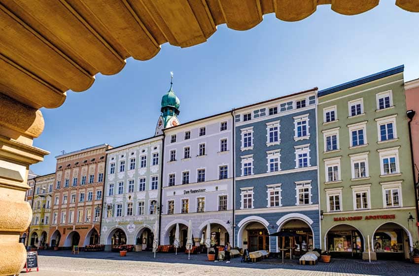 Germania-Rosenheim-architettura in stile bavarese