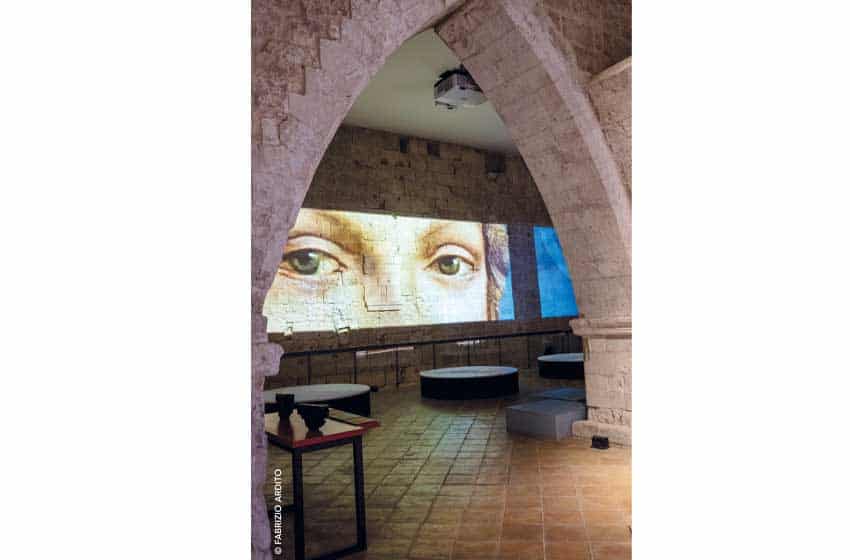 Bari, installazione all'interno del Castello Svevo