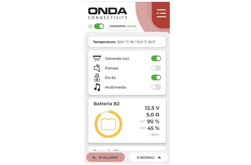 onda connectivity display