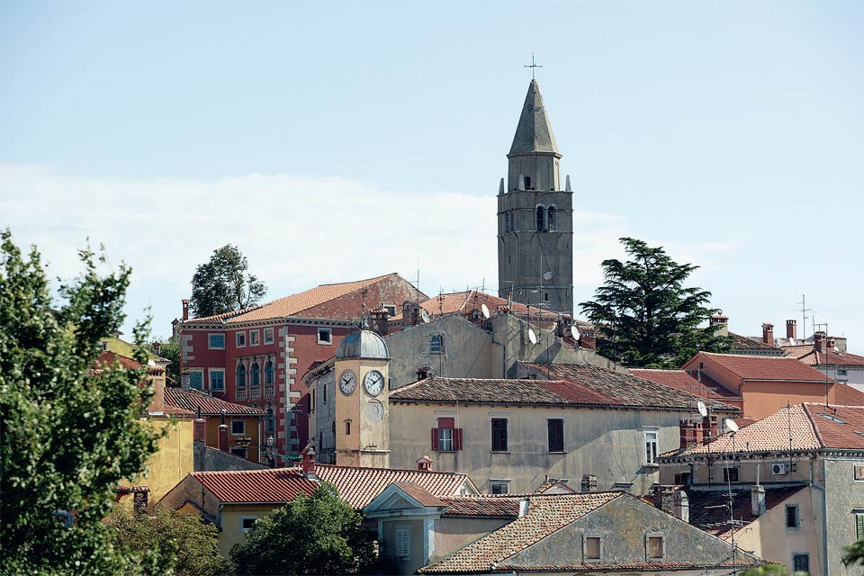 Una veduta d’insieme del centro di Labin