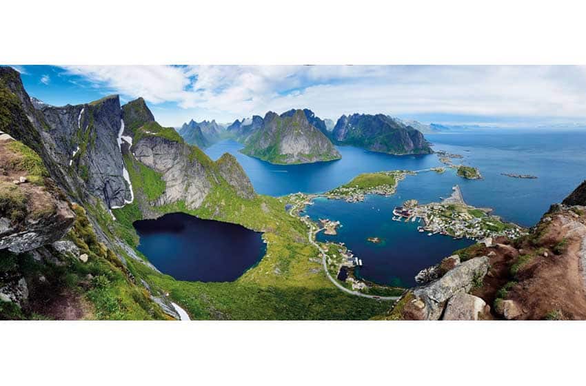 Norvegia, Isole Lofoten: il panorama dal Reinebringen