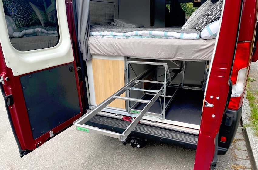 organizzazione garage camper