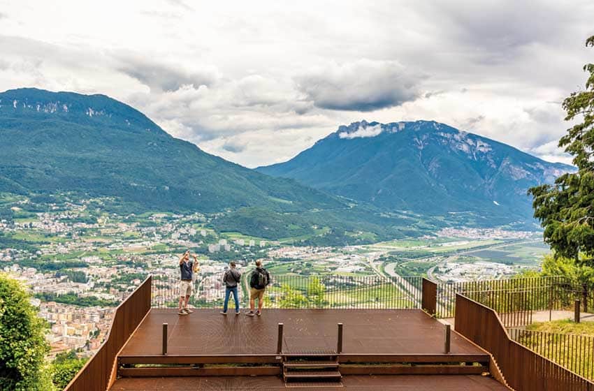 Trentino: panorama su Trento da Sardagna