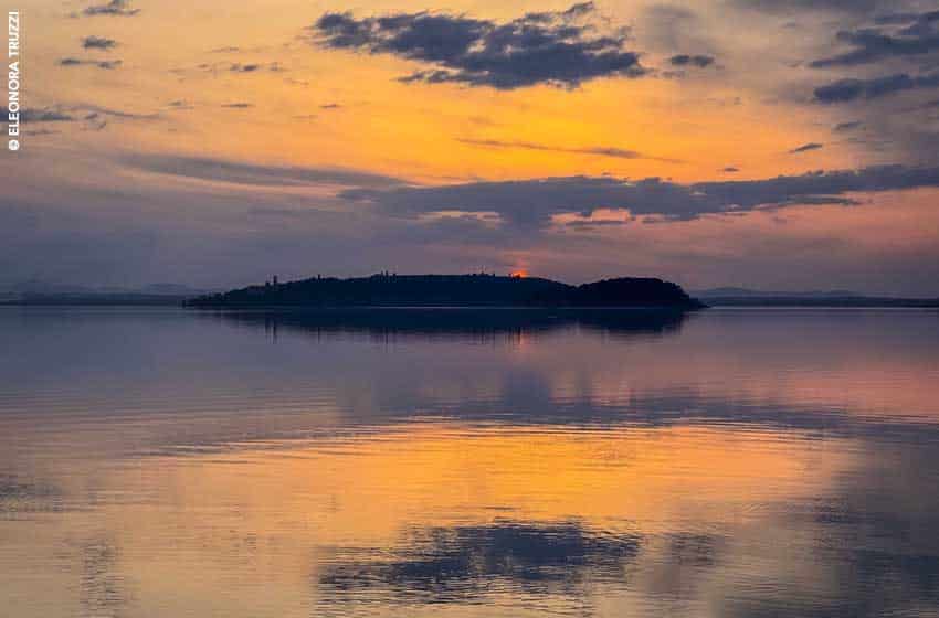 Tramonto al lago Trasimeno
