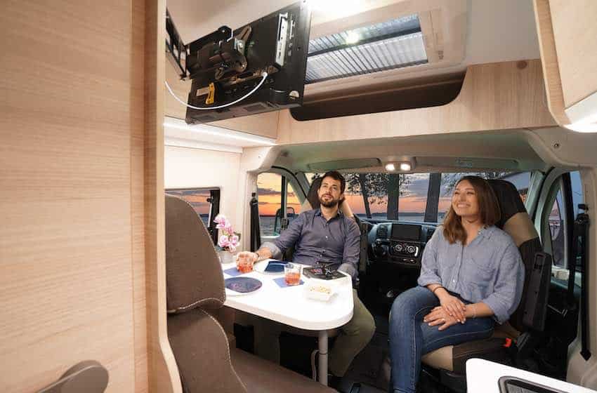 tv in camper