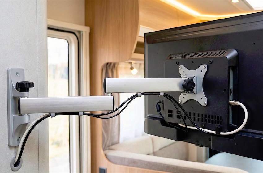 tv in camper