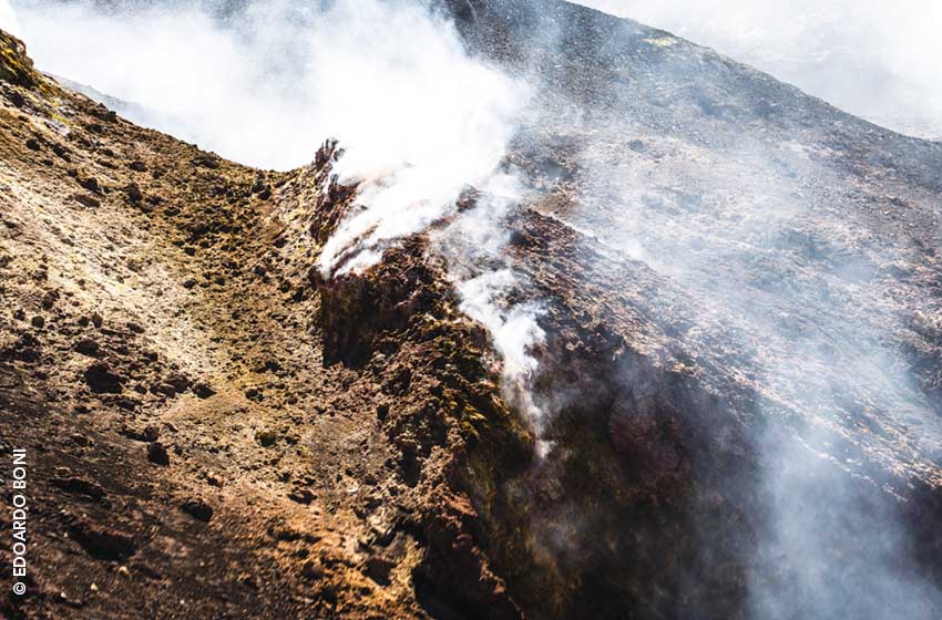 Sicilia-Etna-fumi del vulcano