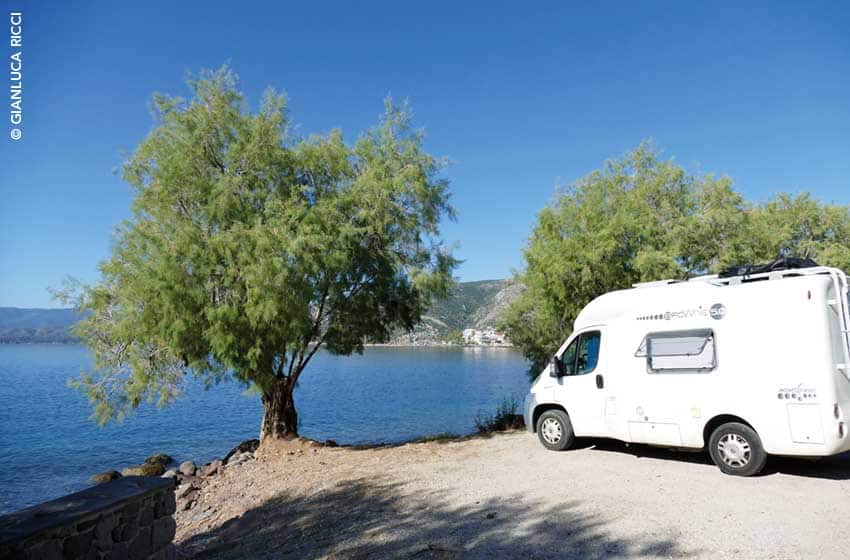Grecia, Argolide: sosta camper a Methana