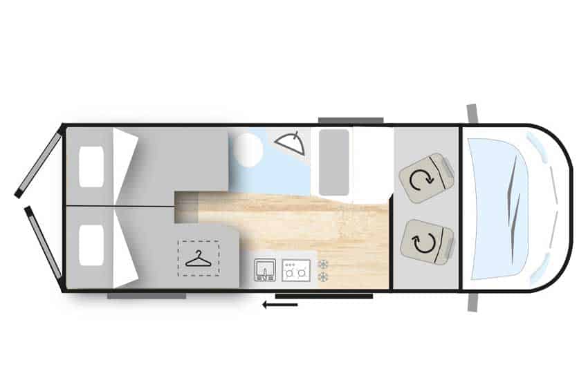 piantina Malibu Relax 640 LE R