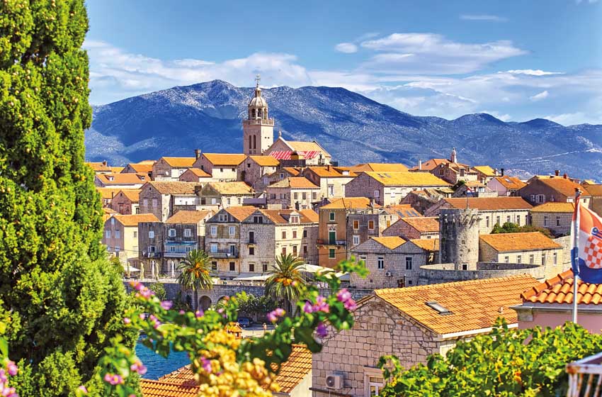Croazia, isola di Korčula: uno scorcio dell'omonima cittadina