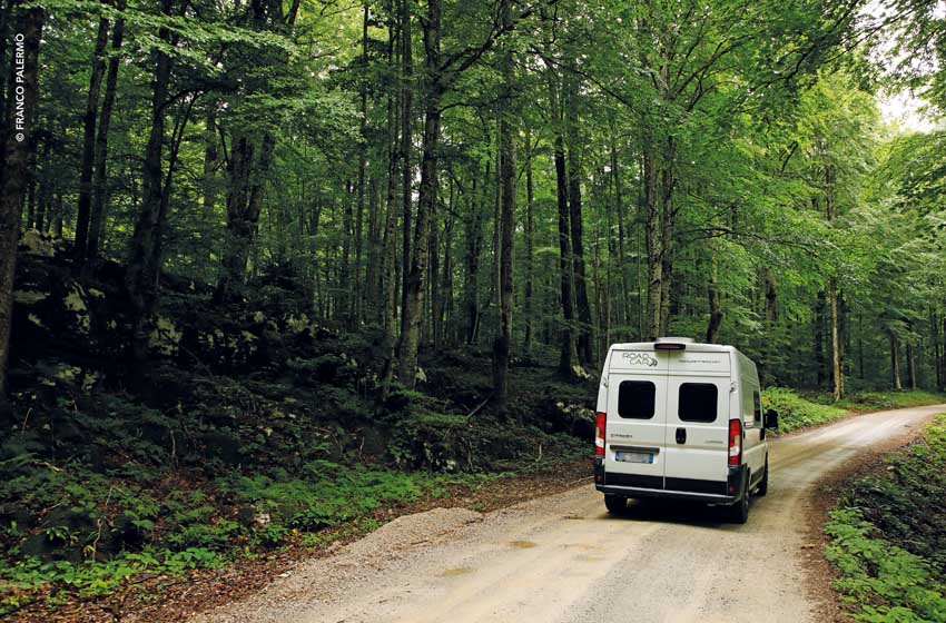 Slovenia, in camper tra i boschi nei dintorni di Postumia