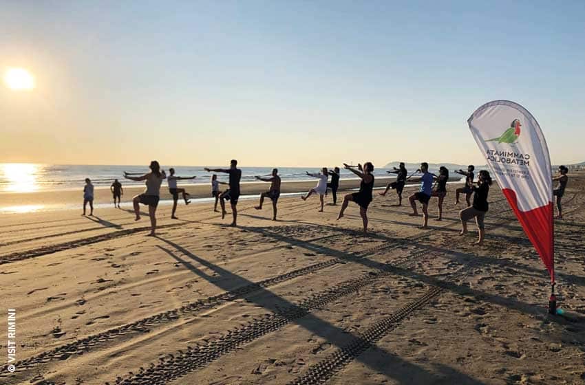 Emilia Romagna-Rimini-Camminata metabolica in spiaggia