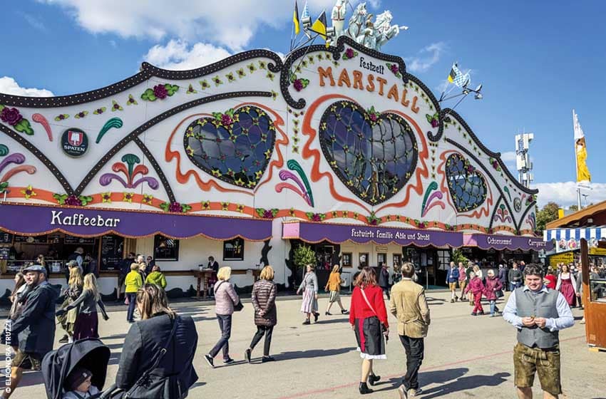 Germania-Monaco di Baviera-Theresiewiese-Area allestimento-Oktoberfest