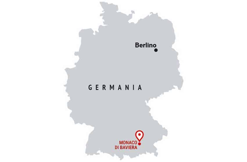 Germania-Monaco di Baviera-mappa