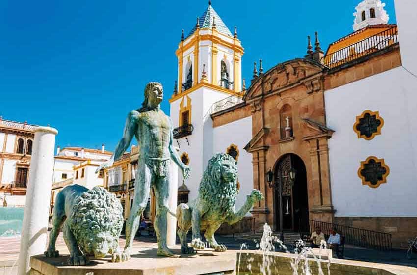 Spagna-Andalusia-Pueblos Blancos-Ronda-Plaza del Socorro